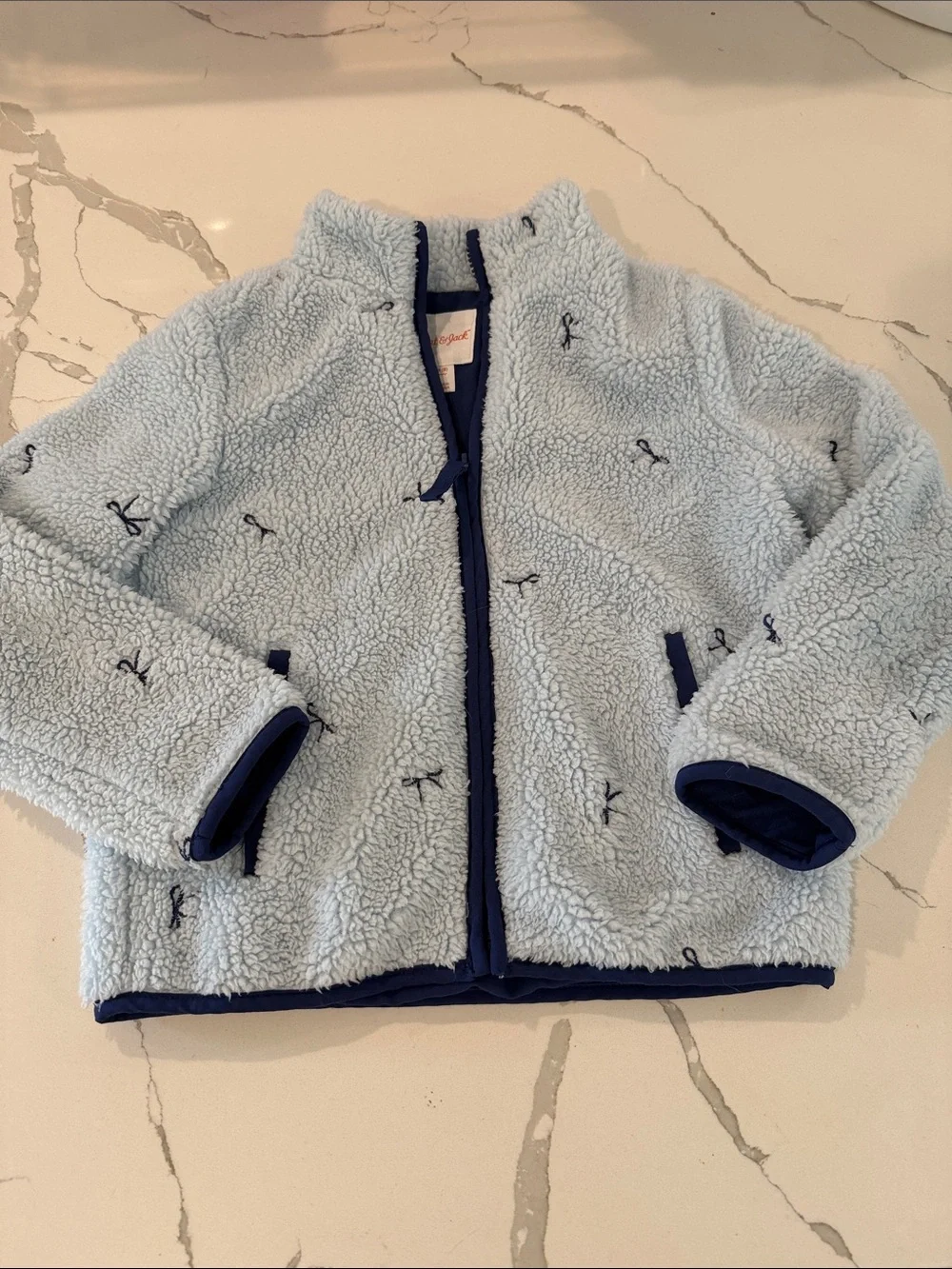 Girls Cat & Jack Blue Bow Fleece